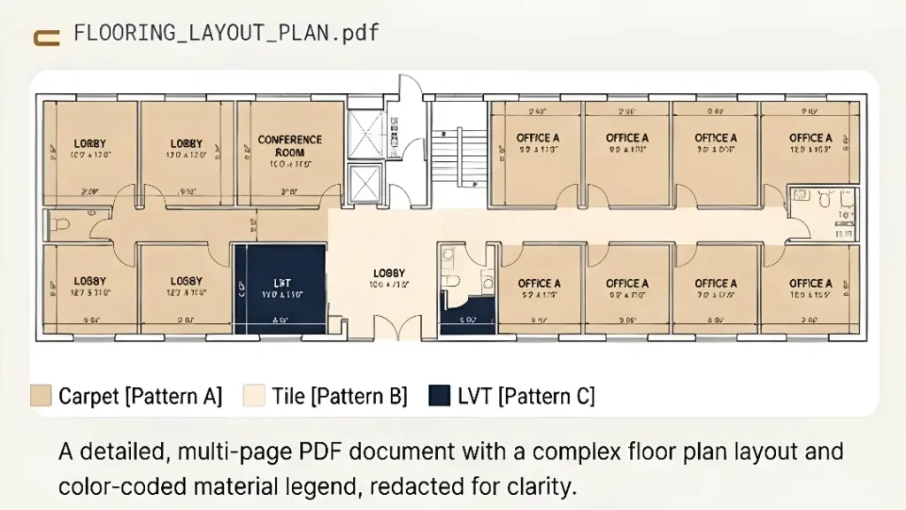 flooring estimating sample project